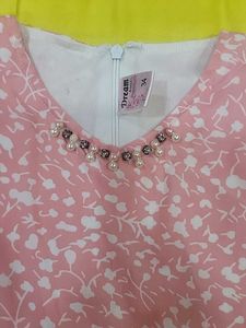 Girls Pink Tiered Dress