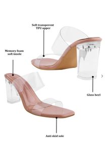 TRANSPARENT HEELS BRAND NEW &amp; UNUSED