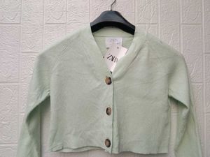New With Tag Korean Mint Green Cardigan