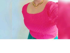 Pink Blouse Pattupavada Its Free