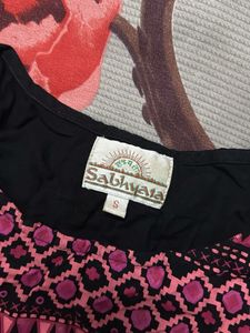 Sabhyata Original black Long Kurti