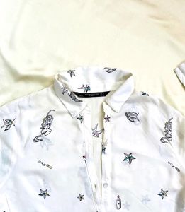 Zara Original Cute Mermaid Print Shirt ‼️