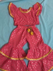 Peach Kids Ethnic Set