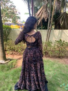Party Wear Black Lehanga