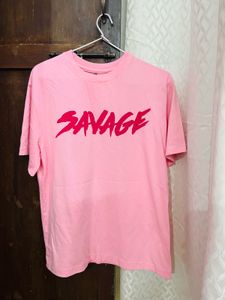 Pink Savage Graphic Tee