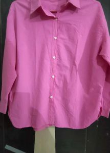 Stylish Pink Cotton Shirt 🌷
