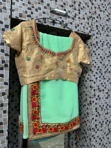 Beautiful Green Colour Saree