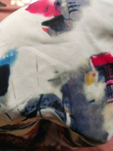 White Printed Summer Top