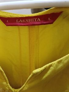 Yellow Embellished Kurti