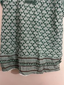 Green Printed Top