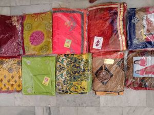 10 Sarees In Combo