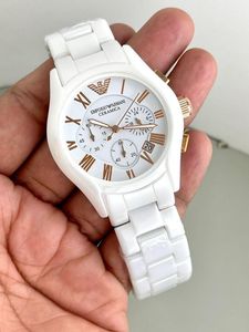 Emporio Armani White Watch Scratchproof