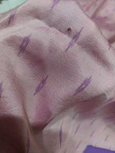 Handloom Silk Ikat Saree In Magenta On Pink