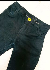 Black Ribbed Jeans