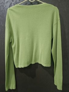 Women Sea Green Wollen Top