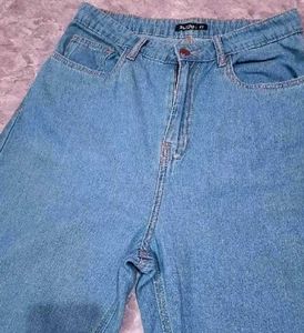 Zudio Wide Leg Denim Jeans(28&#34;)