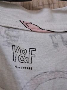 Y&amp;F Kids by Westside Graphic Printed White T-Shirt
