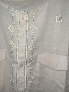 White Embroidered Kurta