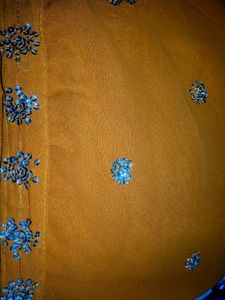 Elegant Mustard Saree