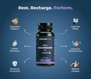 Nutrabay Pro Zinc Magnesium B6 Supplement ✨