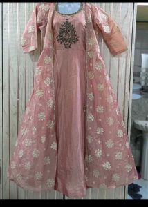 Chanderi Gown With Jacket