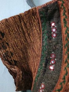 Brown Embellished Kurta