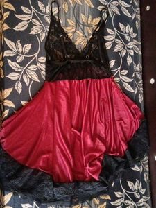 Red &amp; Black Babydoll