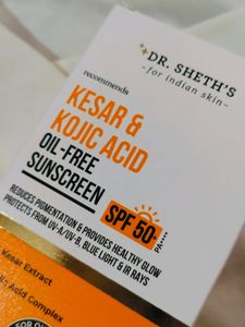 Dr Sheth&#39;s Kesar And Kojic Acid Sunscreen