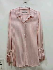 Striped Pink Imported Shirt