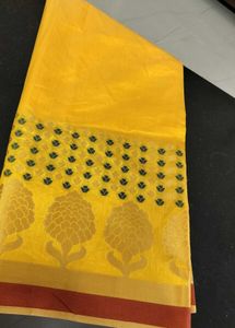 Unused Saree With Embroidery Work