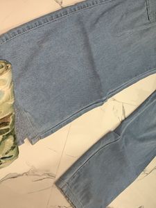 Light Wash Cargo Jeans
