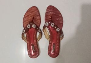 Red Colour Sandle No 8