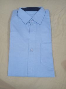 New  Sky-blue Formal Shirt For Men