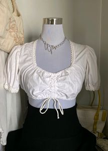 White Crop Top