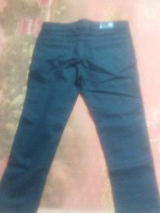 Dark Blue Straight Leg Pants