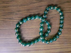 New Green Agate Om Mani Padme Hum Bracelet