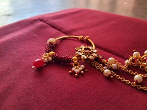 Bridal Nose Pin Pure Brass Material Premium Qualit