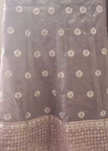 Unsteached Elegant Embroidered Ethnic Gown