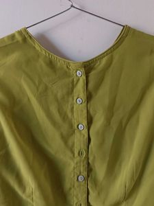 MAX Embroidered Green Blouse