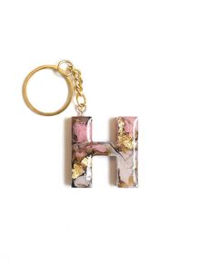 Resin Initial Keychains pack of 1