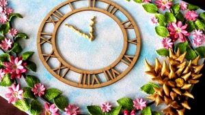 Clay Art Clock Disign