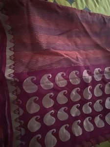 Elegant Orange &amp; Gold Saree