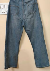 Urbanic - Straight Wide Leg Denim Jeans