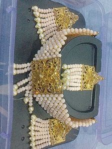 Elegant Pearl & Gold Jewelry Set