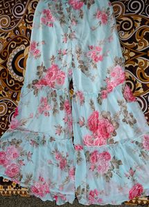 Floral Crop Top &amp; Palazzo Set