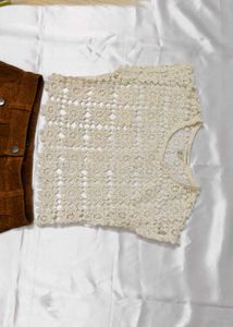 Corduroy Button Front Mini Skirt