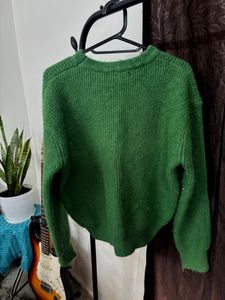 Green Knit Pullover