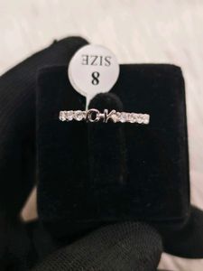 CK Initial Ring 925 silver sterling