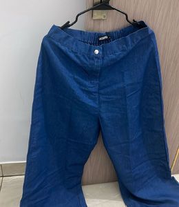 Blue Wide Leg Pants