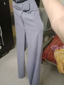Gray Casual Pants